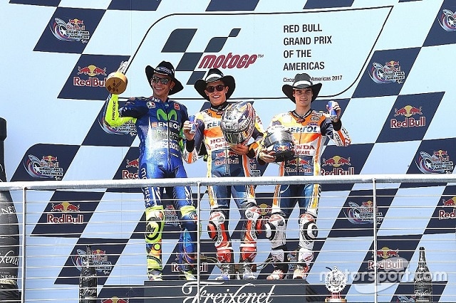 podium circuit of the americas motogp
