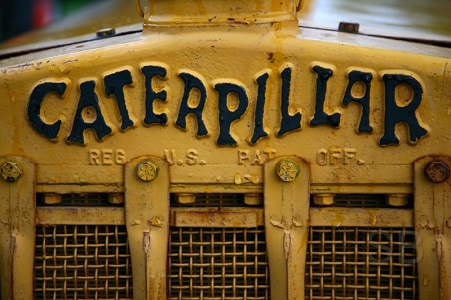 Caterpillar logo retro