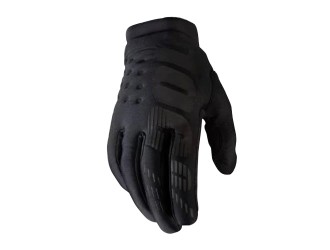 100% BRISKER Gloves Black/Grey