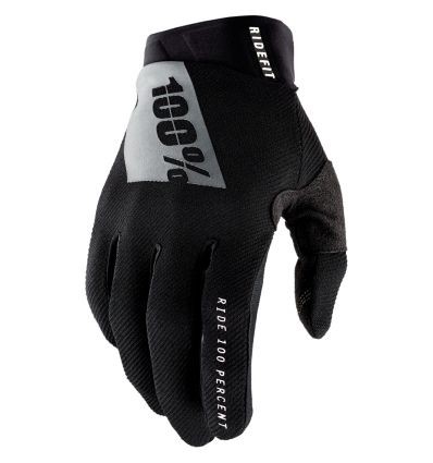 100% Ridefit Gloves Black