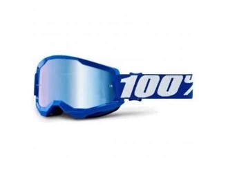 100% STRATA 2 Goggle Blue Mirror Blue Lens