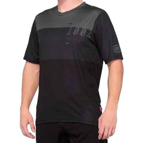 100% AIRMATIC Jersey Black/Charcoal
