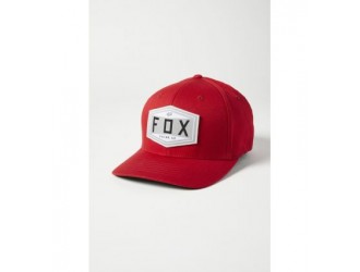 FOX FOX EMBLEM FLEXFIT HAT [CHILI]