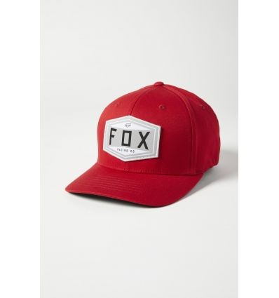 FOX FOX EMBLEM FLEXFIT HAT [CHILI]