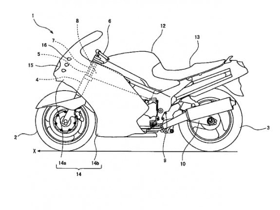 Kawasaki breveteaza sistemul de iluminare in viraje smart cornering, probabil pentru viitorul ZZR1400  -  Super