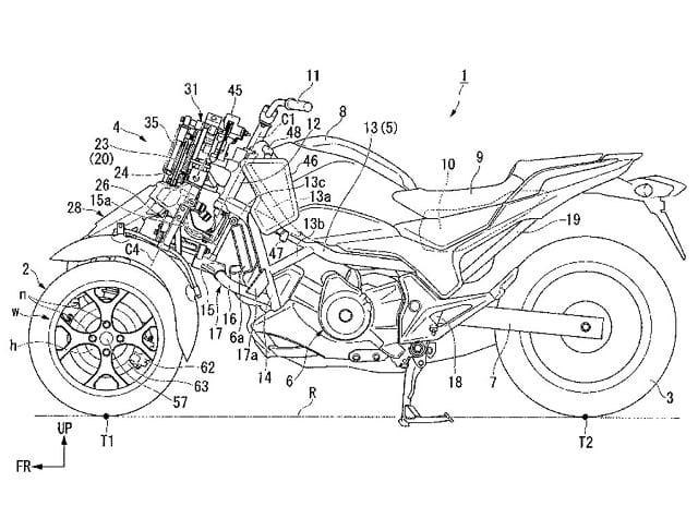 Honda a inregistrat brevetul pentru un triciclu