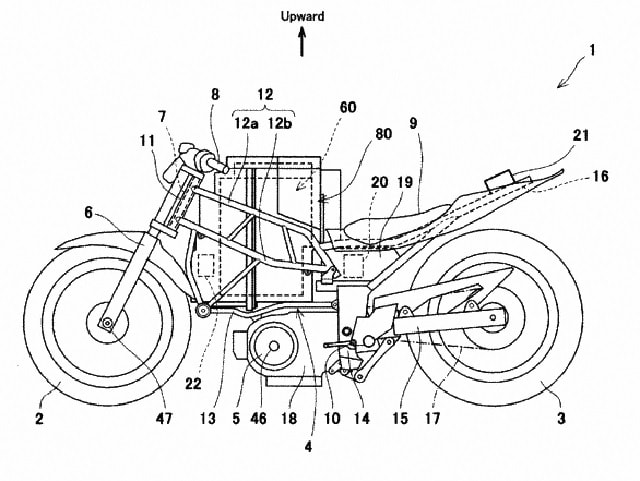 Viitoarele motociclete electrice Kawasaki vor beneficia de sistemul de franare regenerativa - brevet