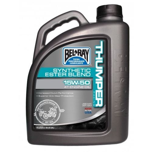 BEL-RAY THUMPER RACING SYNTHETIC ESTER BLEND 4T 15W50 4L