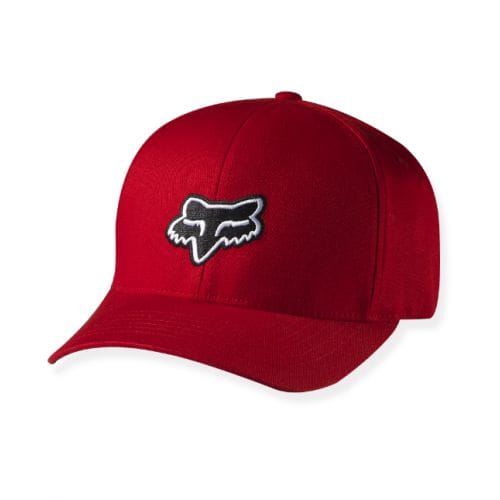 FOX LEGACY FLEXFIT HAT BLACK/RED