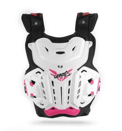 LEATT CHEST PROTECTOR 4.5 JACKY WHT/PINK