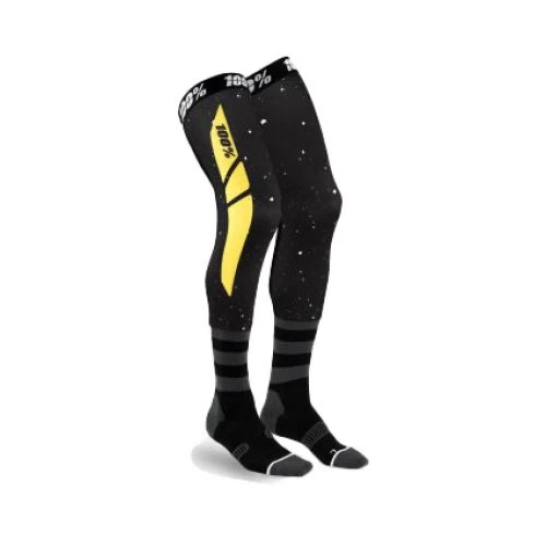 100% SOSETE LUNGI 100% REV Knee Brace Performance Moto Black/Yellow