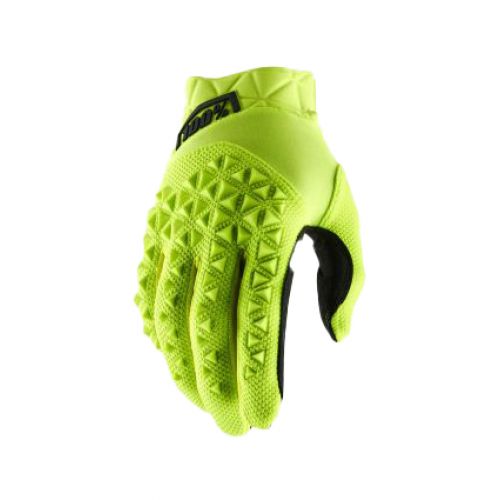 100% AIRMATIC Fluo Yellow/Black Gloves