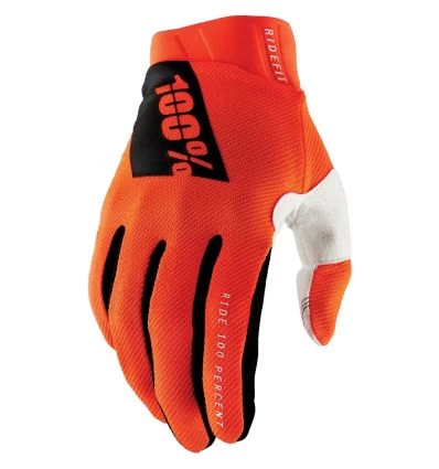 100% Ridefit Gloves Fluo Orange
