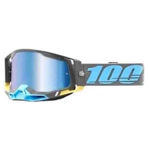 100% OCHELARI 100% RACECRAFT 2 Goggle Trinidad Mirror Blue Lens