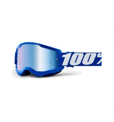100% STRATA 2 Goggle Blue Mirror Blue Lens