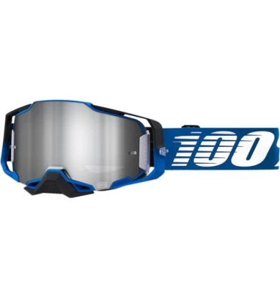 100% ARMEGA Goggle Rockchuck Flash Silver Lens