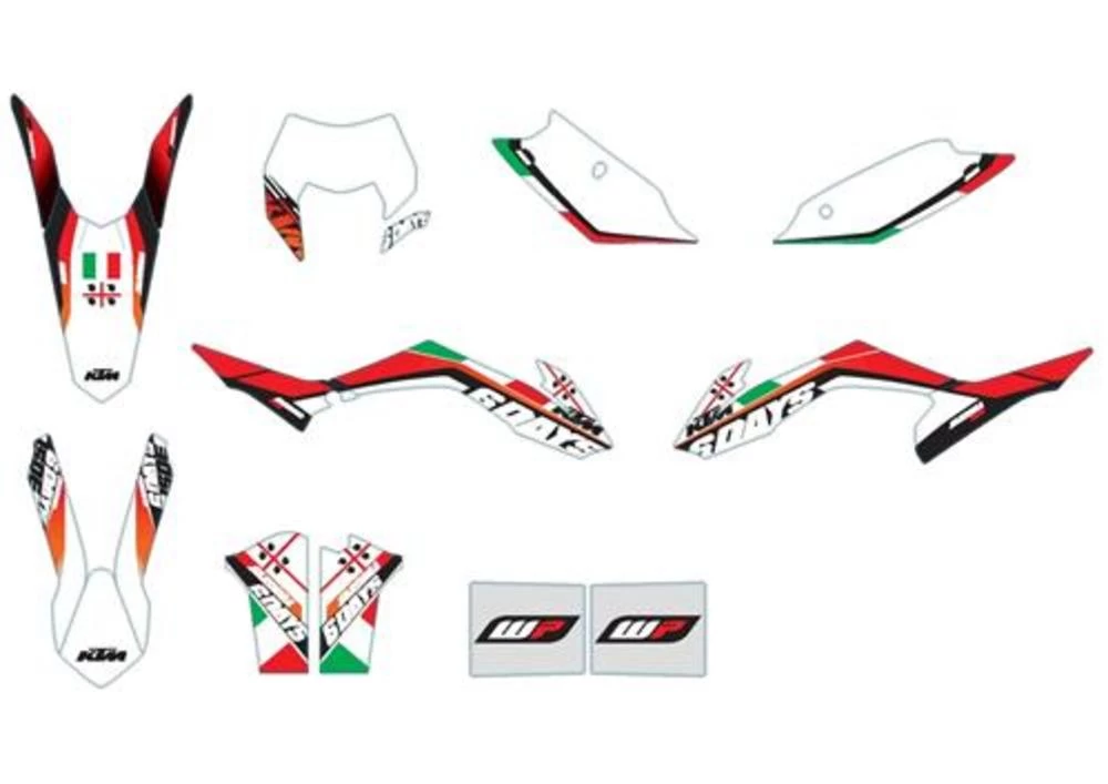 KTM Italy Six Days graphics kit