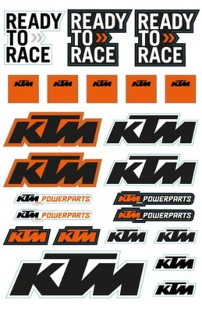 KTM Sticker sheet