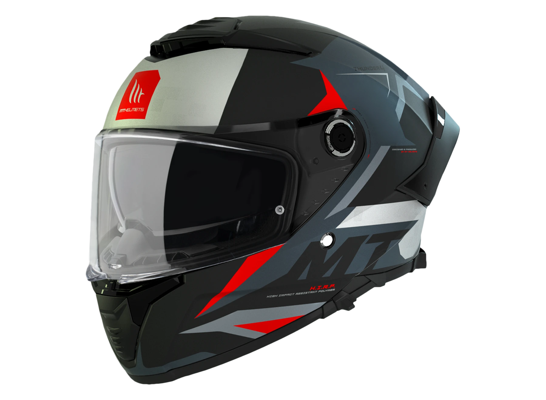 MT Helmets - THUNDER4, EXEO B5 - Black Red