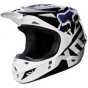 FOX V1 Race Helmet #14401 Alb-Negru