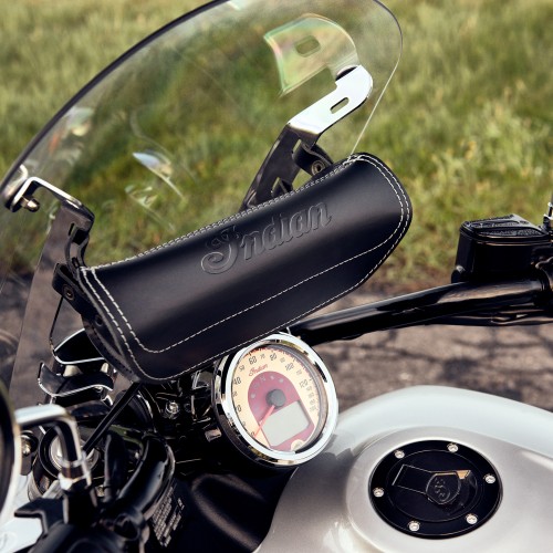 Indian Motorcycle Geanta din piele pentru parbriz - Black