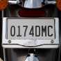 Indian Motorcycle Cadru Placa De Licenta Headdress - Silver Chrome