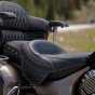 Indian Motorcycle Scaun incalzit din piele naturala - Black