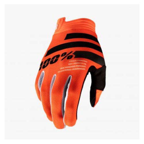 100% iTRACK Orange/Black Gloves