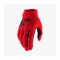 100% RIDECAMP Red Gloves