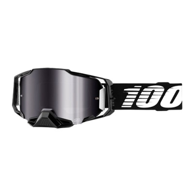 100% OCHELARI 100% ARMEGA BLACK Silver Flash Mirror Lens