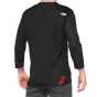 100% AIRMATIC 3/4 Sleeve Jersey Black/Red
