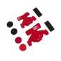 POD POD K300 MX PAD REPLACEMENT SET (RIGHT) RED ONE SIZE