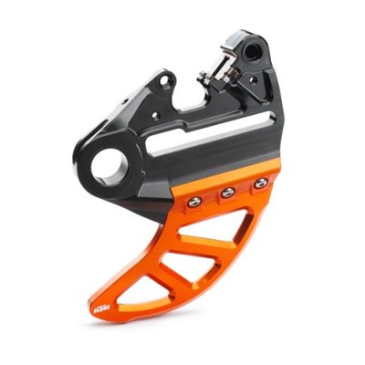 KTM Brake caliper support with brake disc guard
