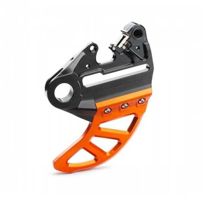 KTM Brake caliper support with brake disc guard