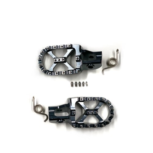 Extreme Parts Wide Footpegs for KTM/Husqvarna 2017-2023 Silver