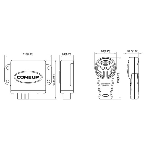 COMEUP WIRELESS REMOTE CONTROL RF-24DP-D FOR CUB 2/3/4