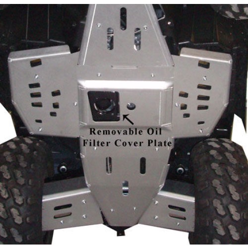 RICOCHET ATV POLARIS SPORTSMAN XP550/850 2011-12, SKIDPLATE SET WITH COVER PLATE