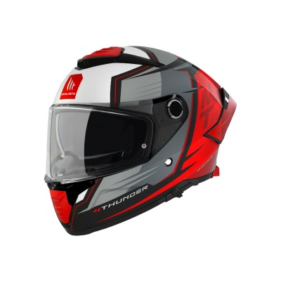 MT Helmets - THUNDER4, PENTAL B5 - White Red